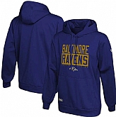 Men's Baltimore Ravens New Era Purple School of Hard Knocks Pullover Hoodie